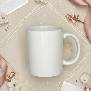 Tasse blanche personnalisable – Mug céramique 330 ml