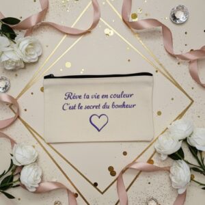 Trousse blanche personnalisée – Prête à partir sous 24h