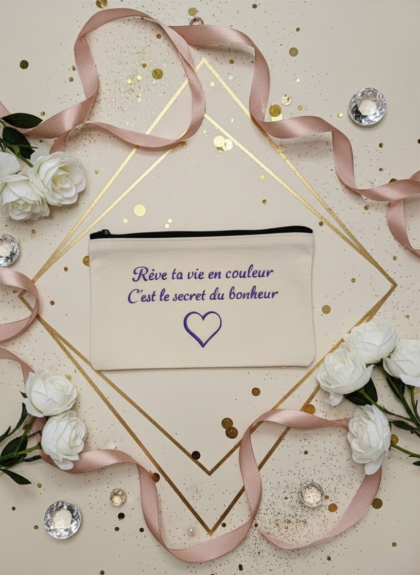 Trousse blanche personnalisée – Prête à partir sous 24h