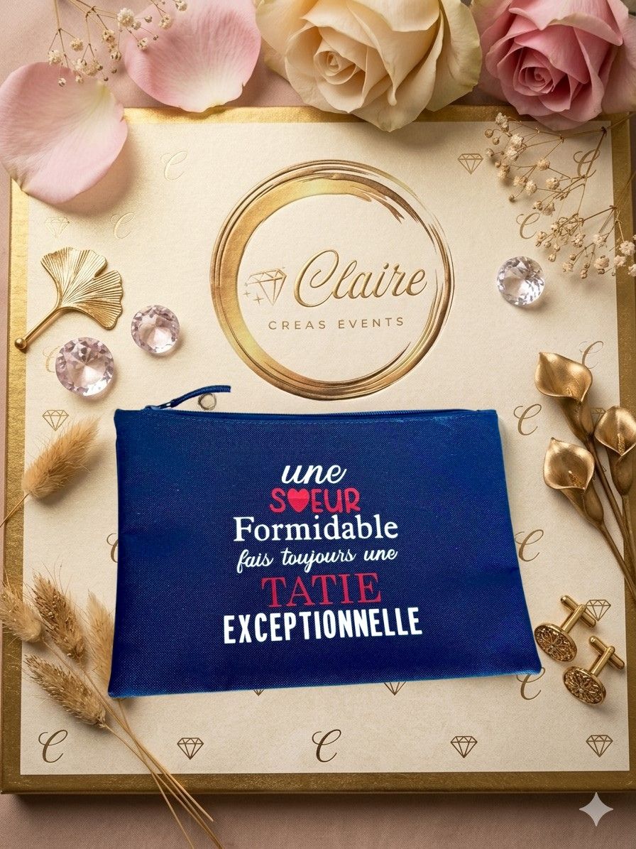 Trousse personnalisée « Sœur formidable »