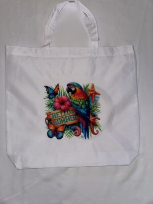 Tote bag grand perroquet