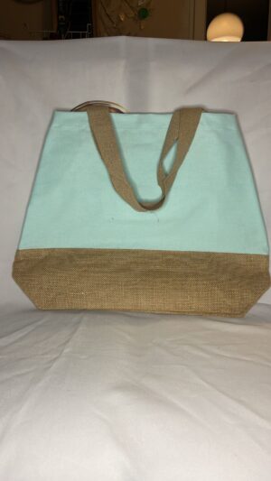Sac coton et jute avec pochette personnalisable
