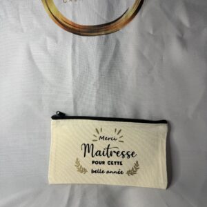Trousse merci Maîtresse / ATSEM personnalisée — Cadeau fin d'année scolaire